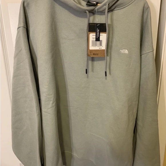 The North Face mens sz‎ XL hooded Light Gray Pullover